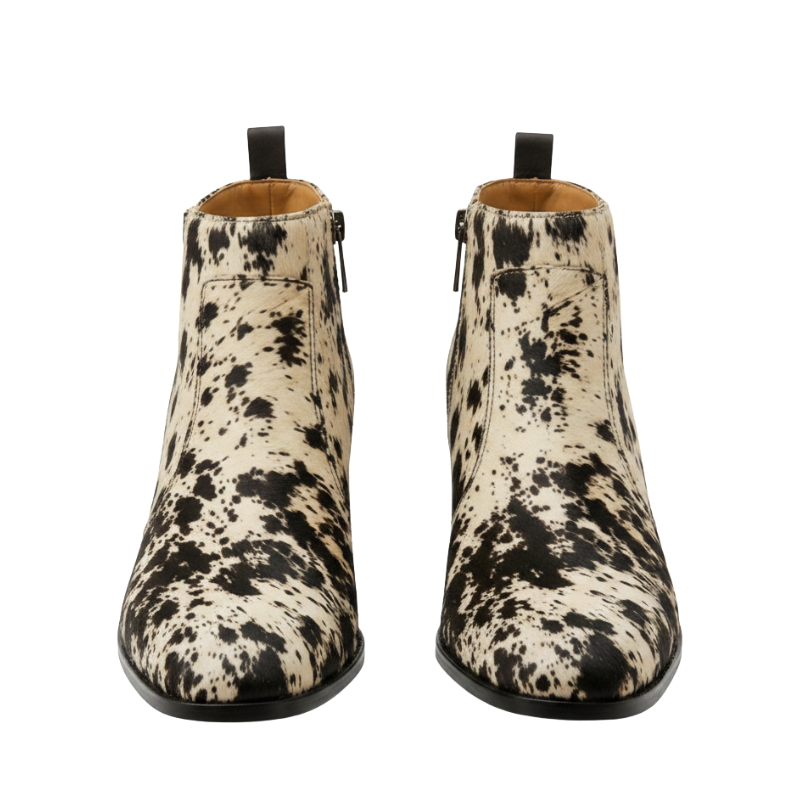 Wild Luxe Speckled Ankle Boots