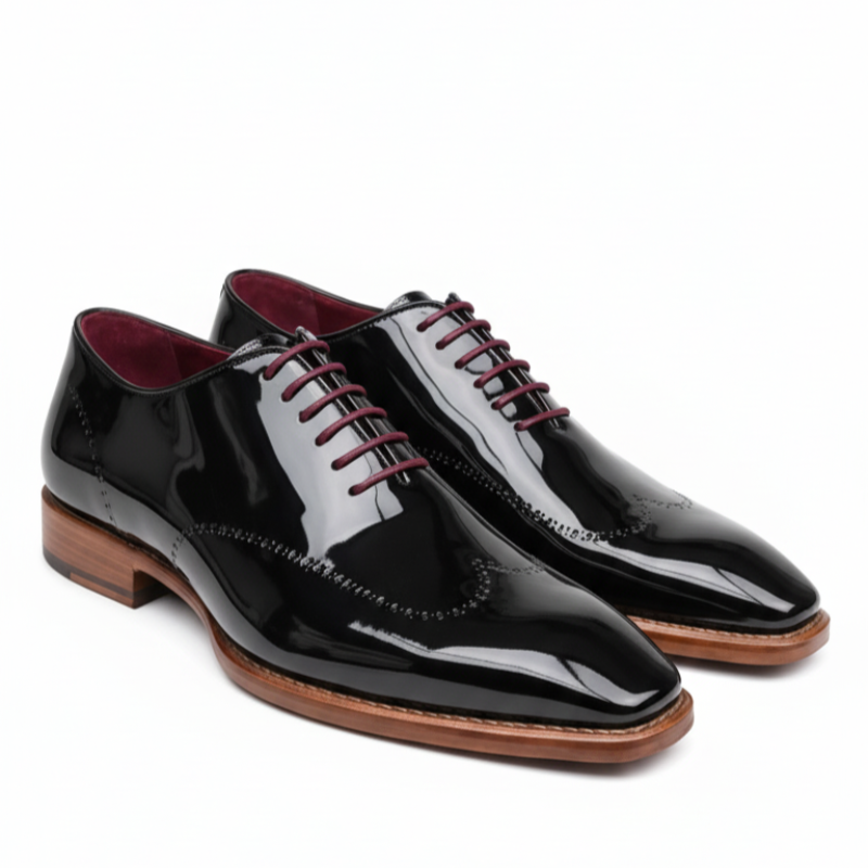 Wingtip Oxford Dark Brown Leather Shoes