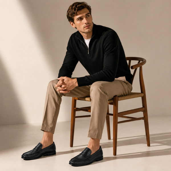 Winston Premium Leather Penny Loafers