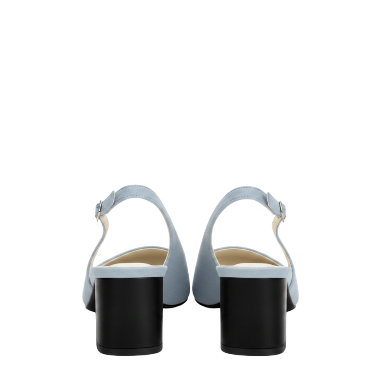 Women's Elegant Italian Craft Slingback Block Heels