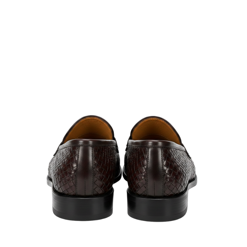 Woven Dark Luxe Penny Loafers