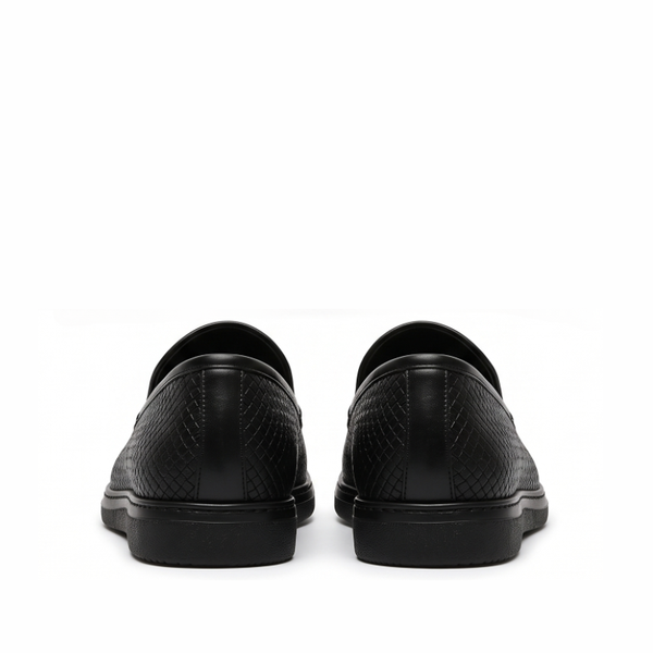 Woven Ignite Textured Leather Loafer