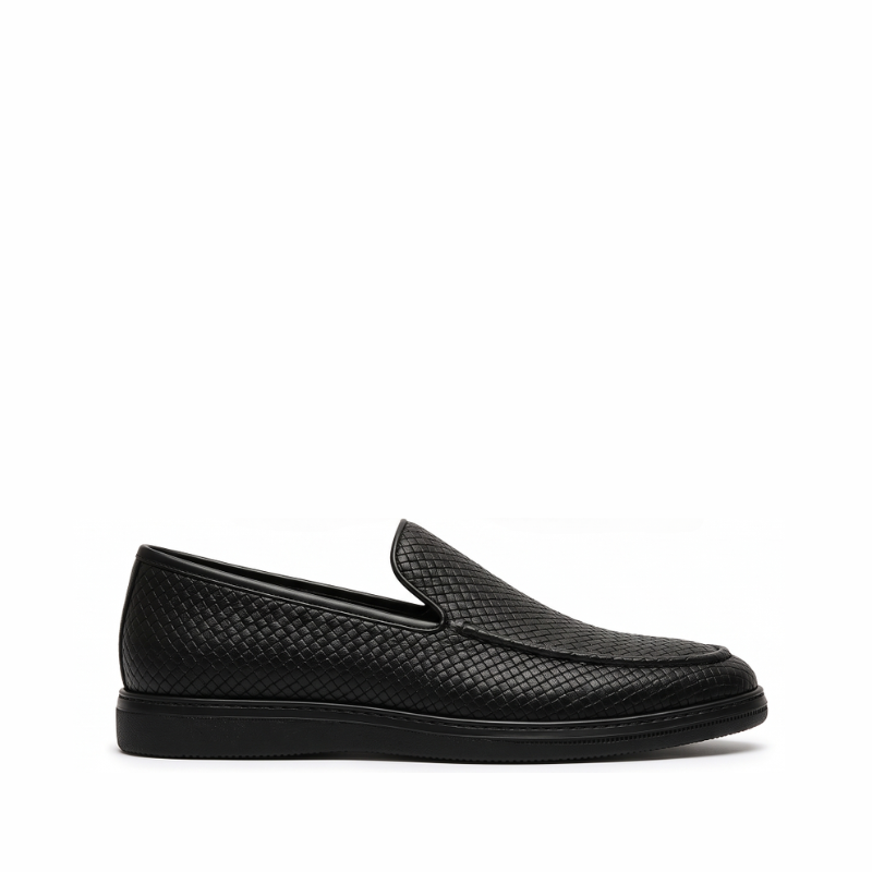 Woven Ignite Textured Leather Loafer