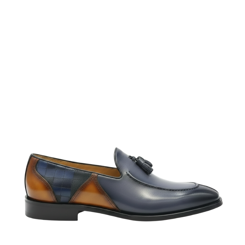 Zenvior Royal Leather Tassel Loafers