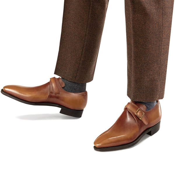 BUCKLE CALF LEATHER OLD WOOD