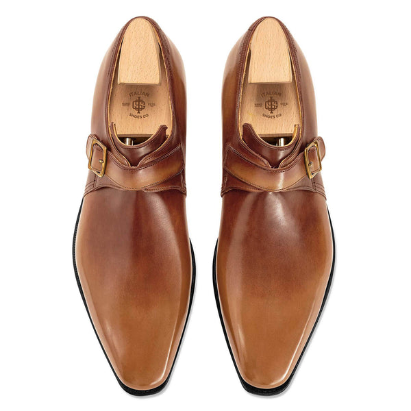 BUCKLE CALF LEATHER OLD WOOD