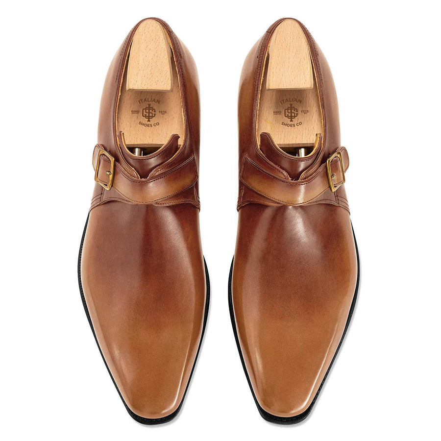 BUCKLE CALF LEATHER OLD WOOD