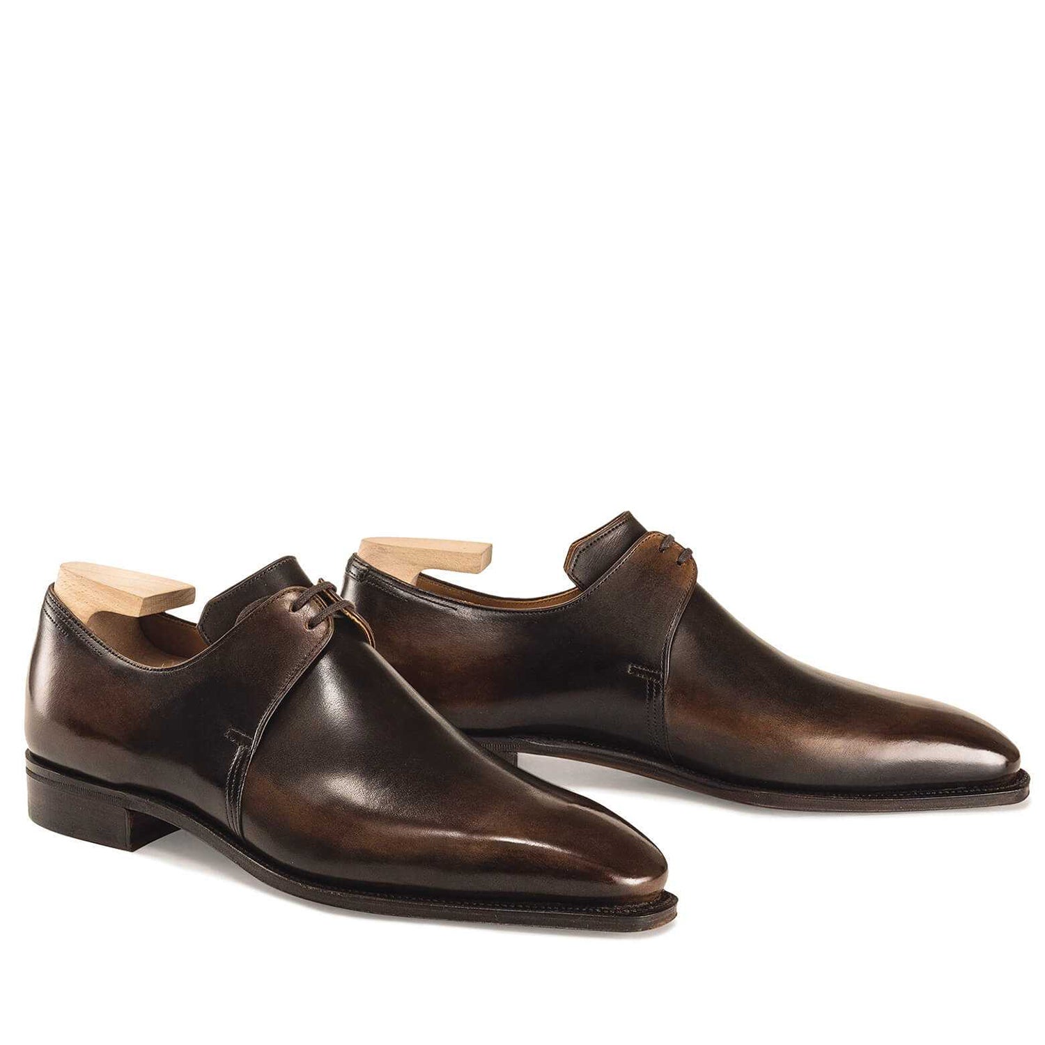 Ebony Lace up Calf Leather Shoes