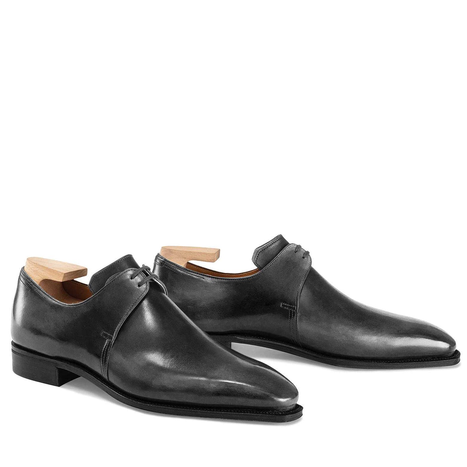 Gun Metal Calf Leather Shoes – Italian Shoes Company
