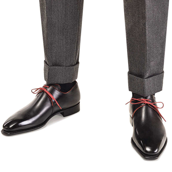 Calf Leather Red Laces Shoes