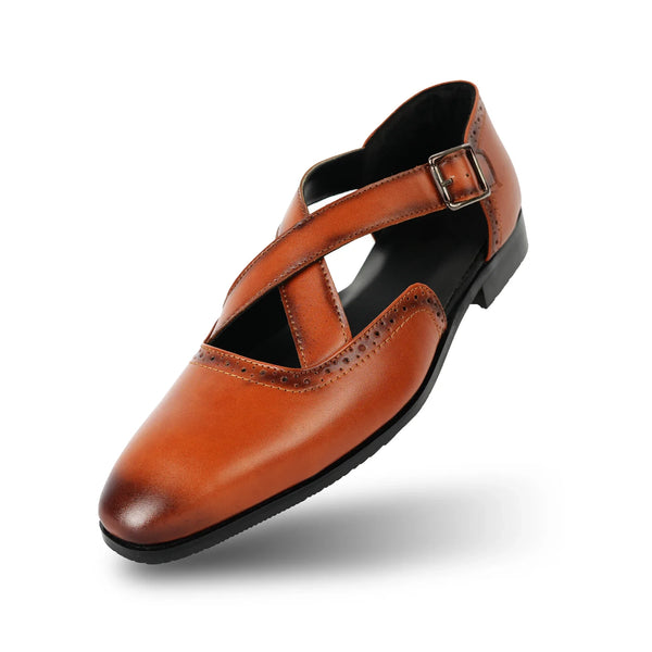 Tan Classic Peshawari Sandals