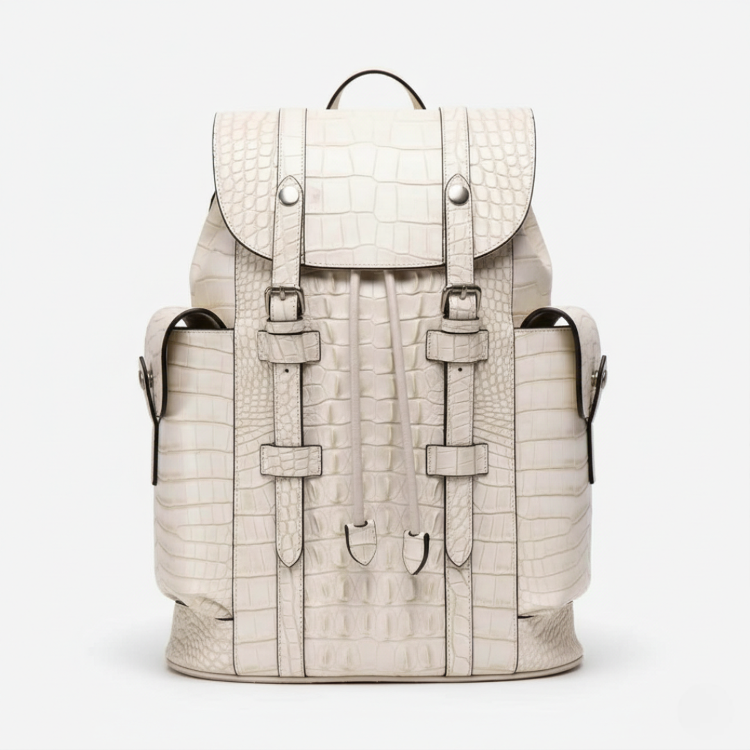 albino alligator backpack louis vuitton Luxury Croco Heritage Backpack – Italian Shoes Company