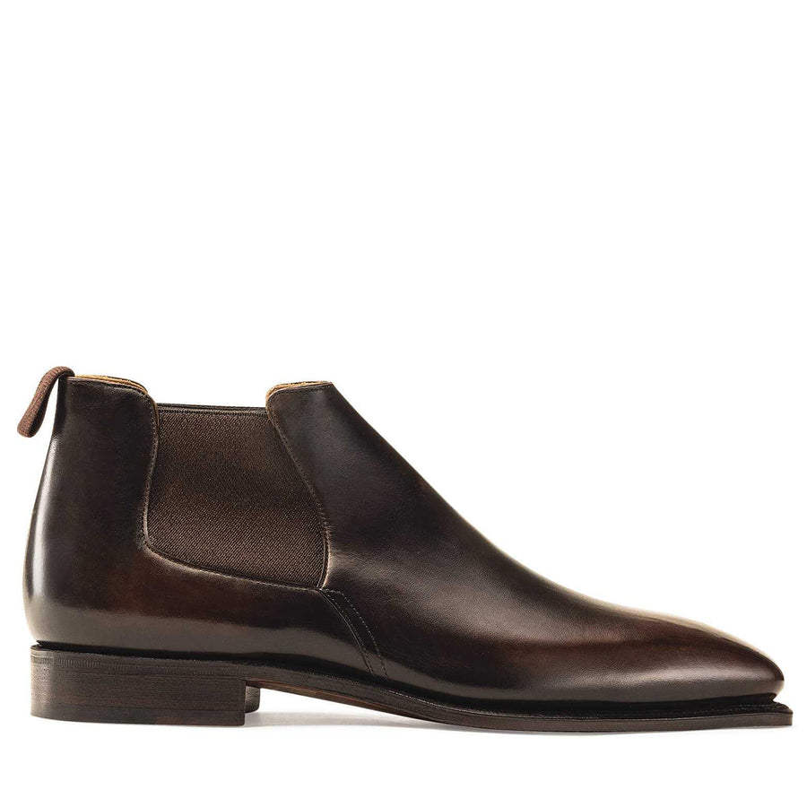EBONY CALF LEATHER BOOTS
