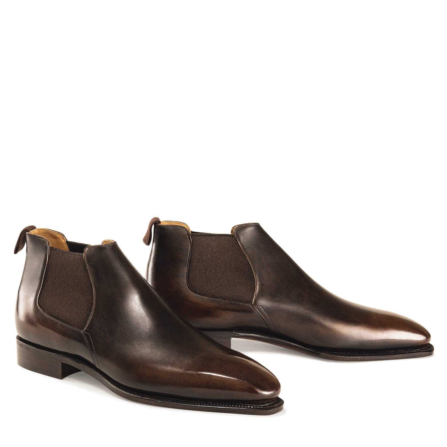 EBONY CALF LEATHER BOOTS