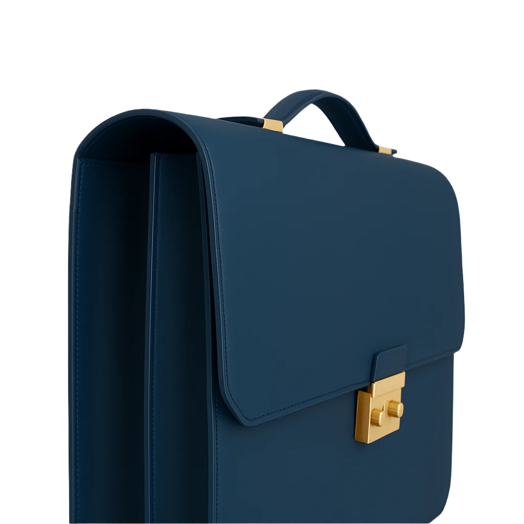 Men's Double Compartment Classy Tan Briefcase