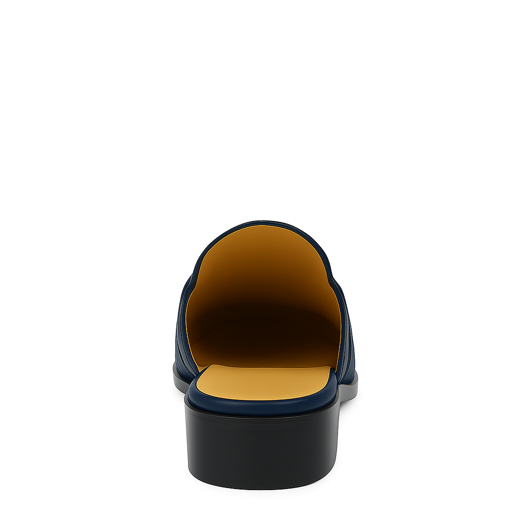 Stylish Croco Leather Mule Brown