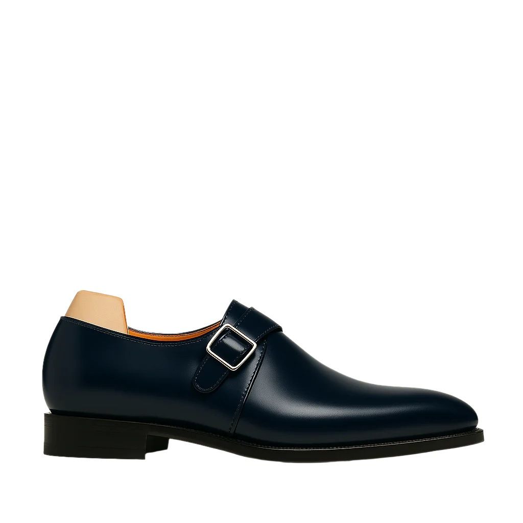 Classic Brown Monk Strap Leather Shoe