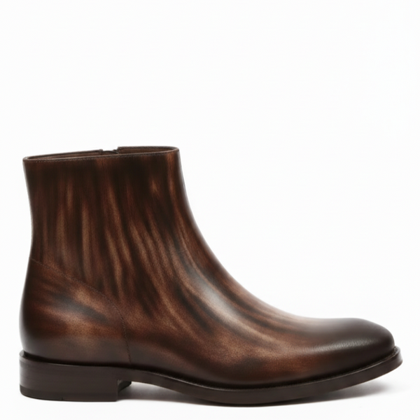Italian Luxury Gradient Leather Chelsea Boots