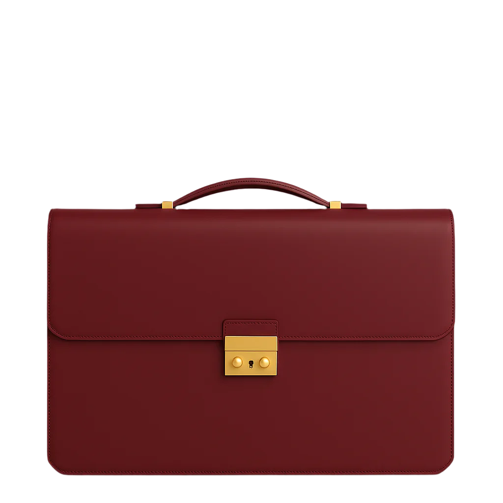 Men s Double Compartment Classy Tan Briefcase