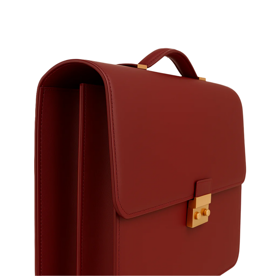 Men s Double Compartment Classy Tan Briefcase