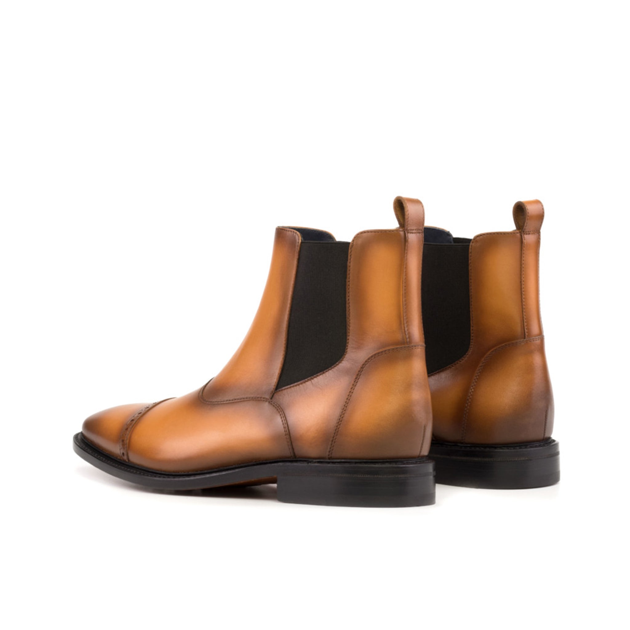 Luxurious Tan Leather Chelsea Boots