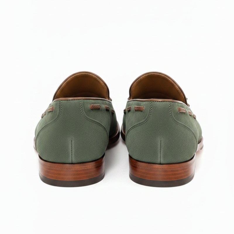 Braided Charm Italian Suede Tassel Loafers