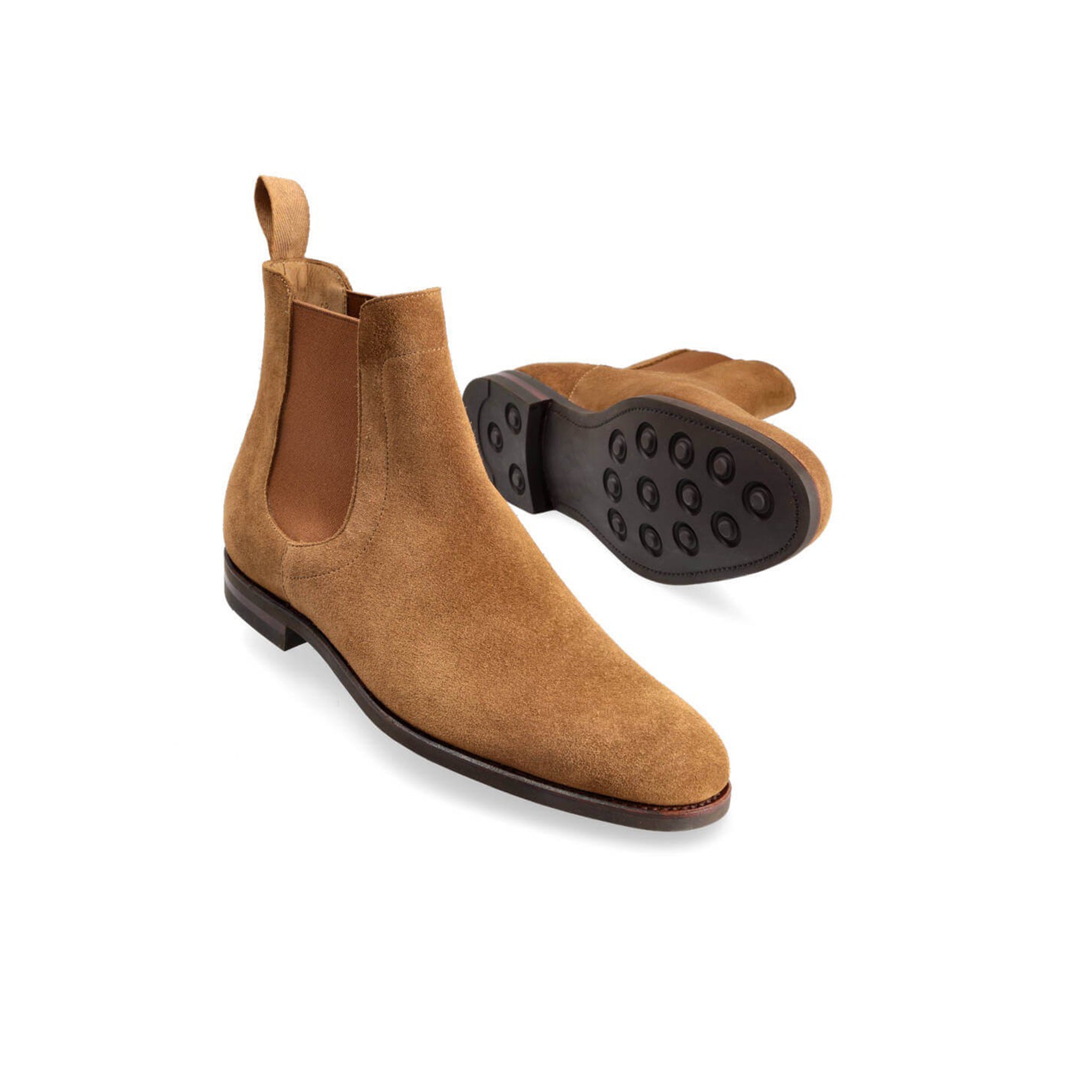 Tan Brown Patina Chelsea Boots