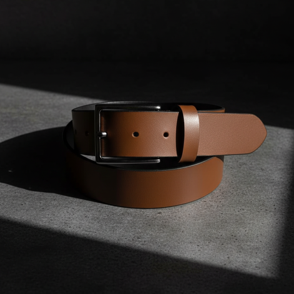 Classic Regal Noir Grain Leather Belt