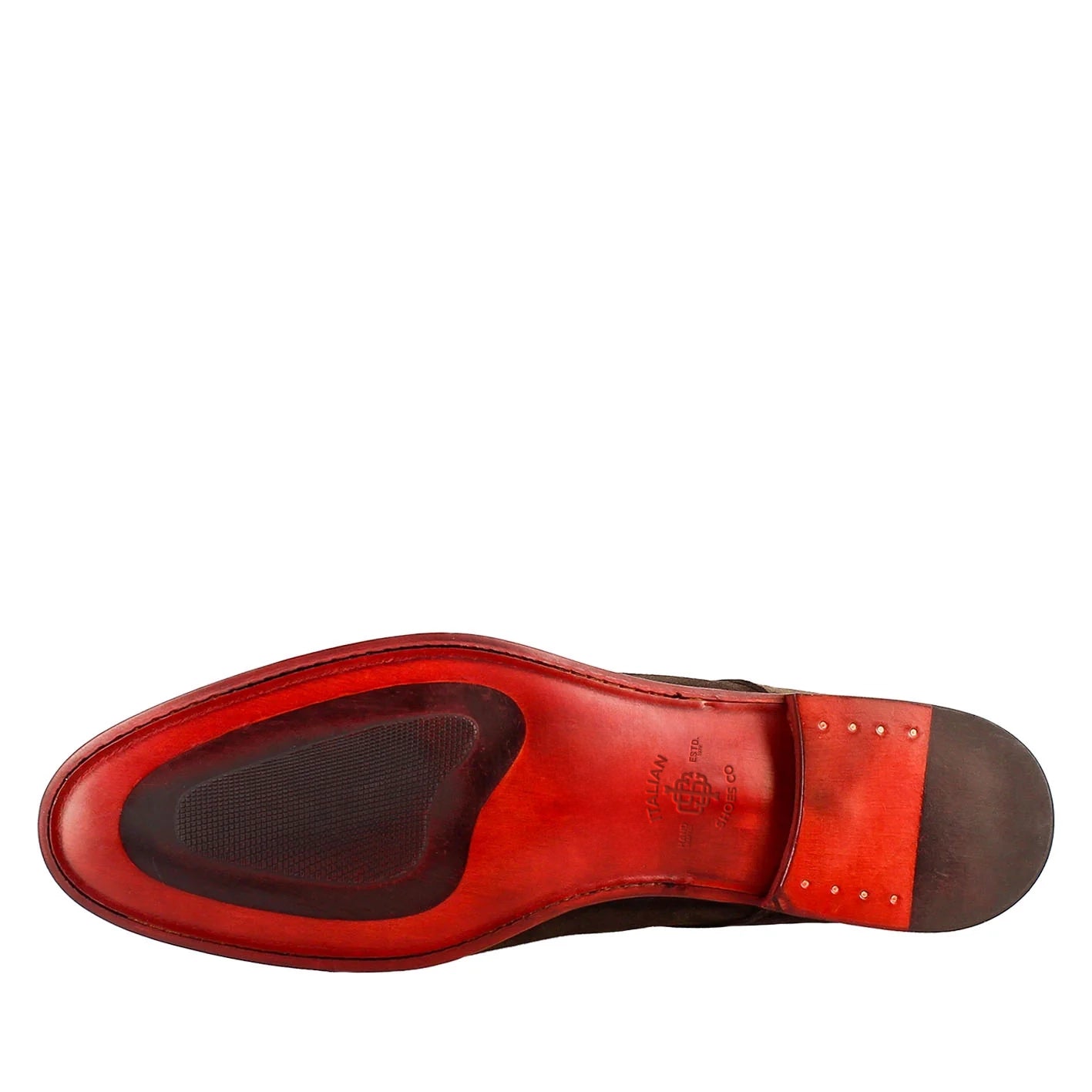 Brown derby in suede leather