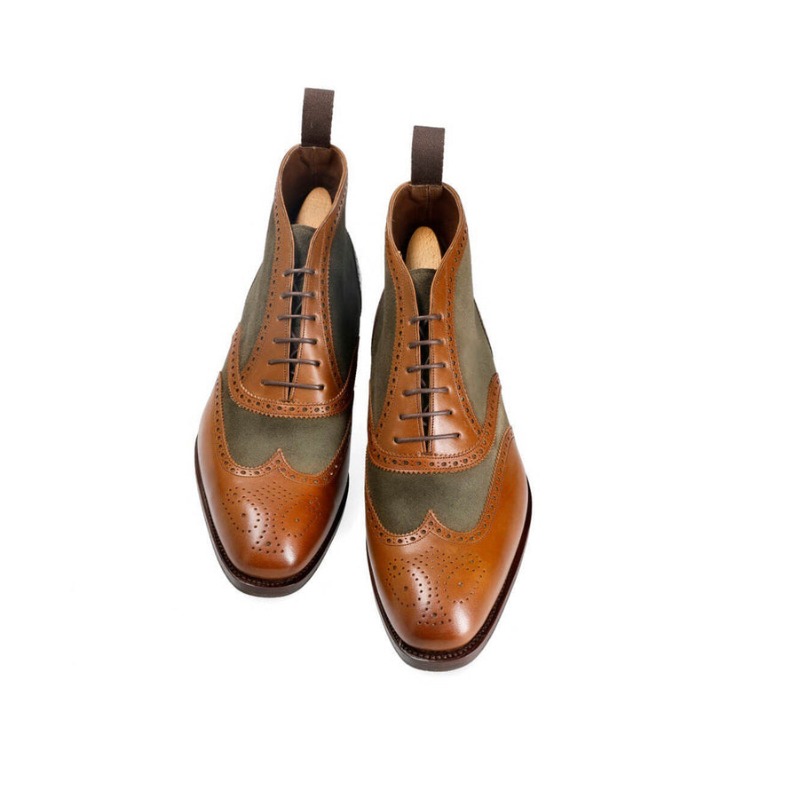 Loden Vegano Suede Dress Boots for Men s