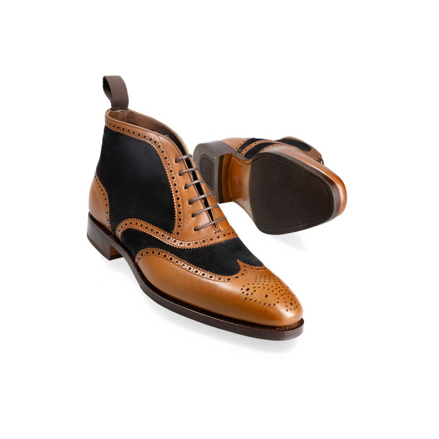 Black Vegano Suede Dress Boots for Men s