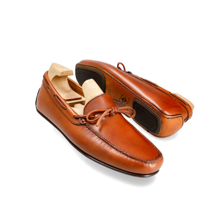 Tan Leather Tassel Loafer