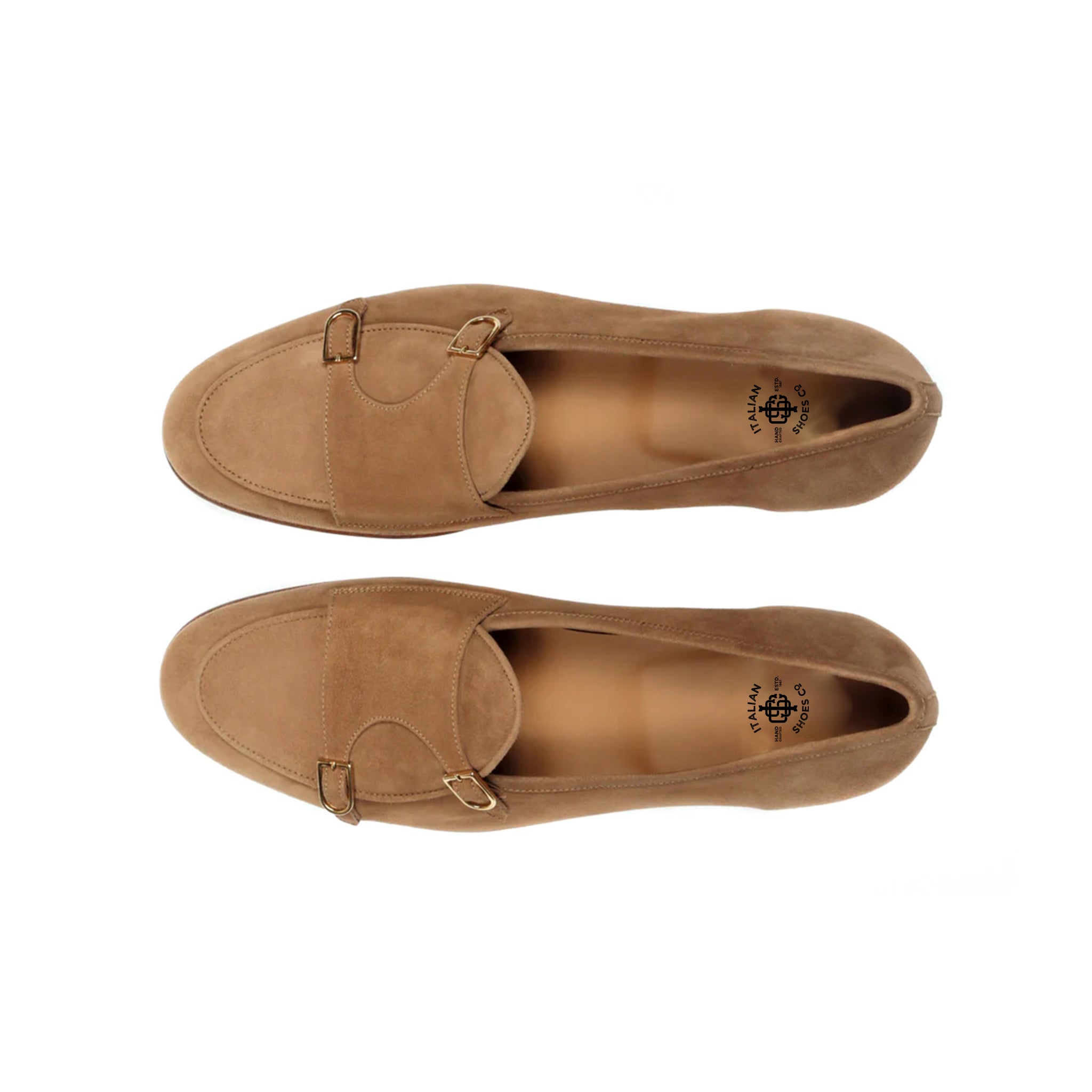 Double Monk Strap Suede Shoes