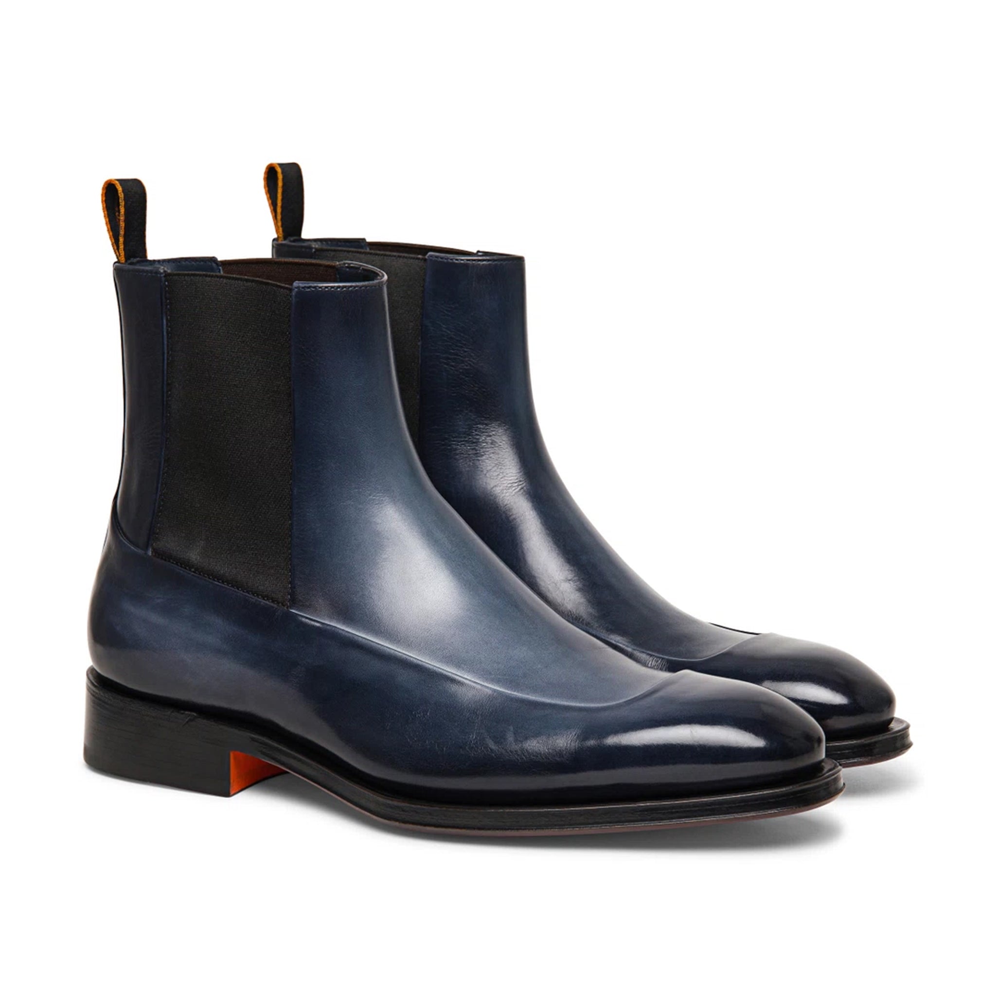 MEN’S BLUE LEATHER CHELSEA BOOT