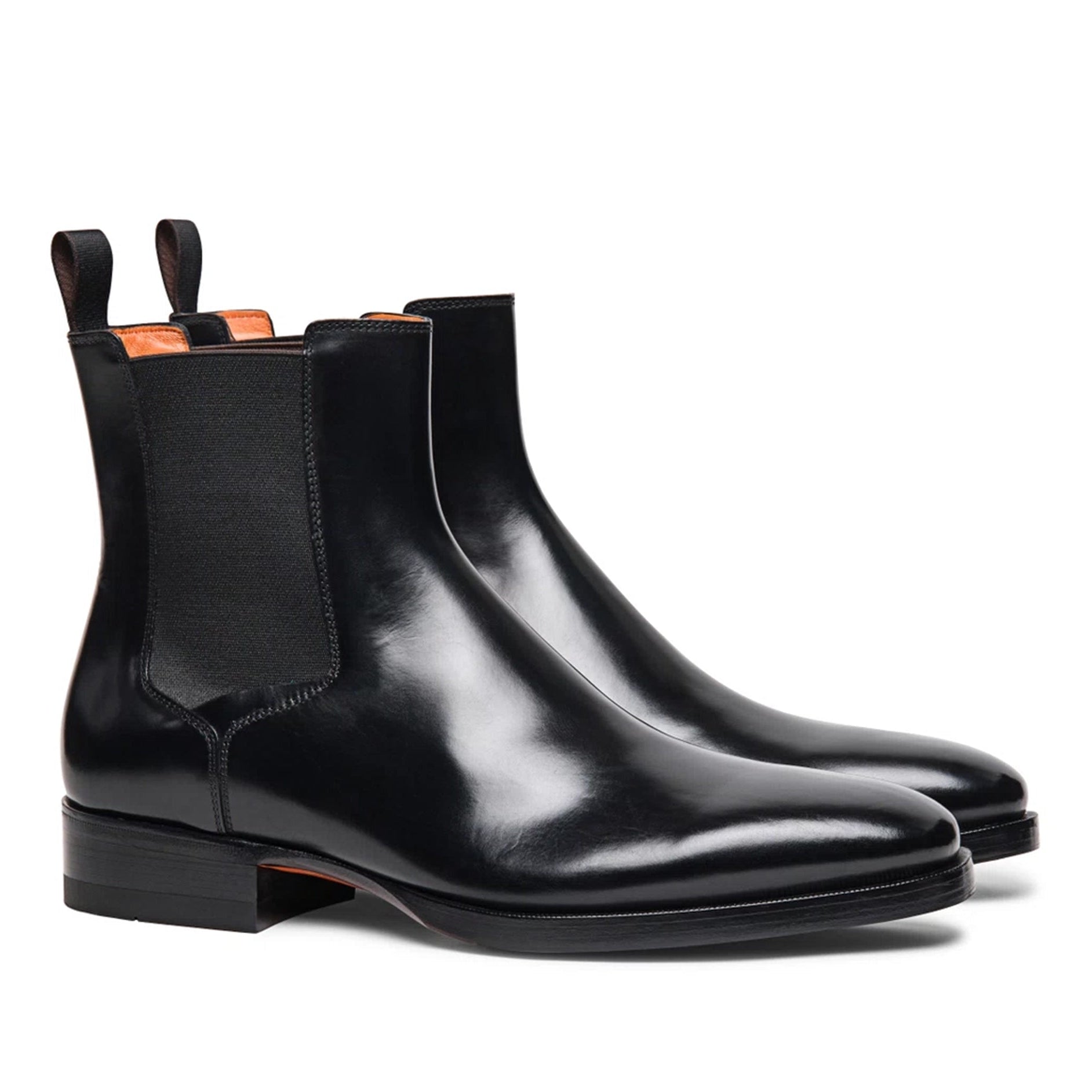 Black Leather Chelsea Boots - Italian Shoes Company