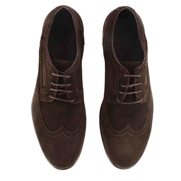 Suede Leather Derby Shoes