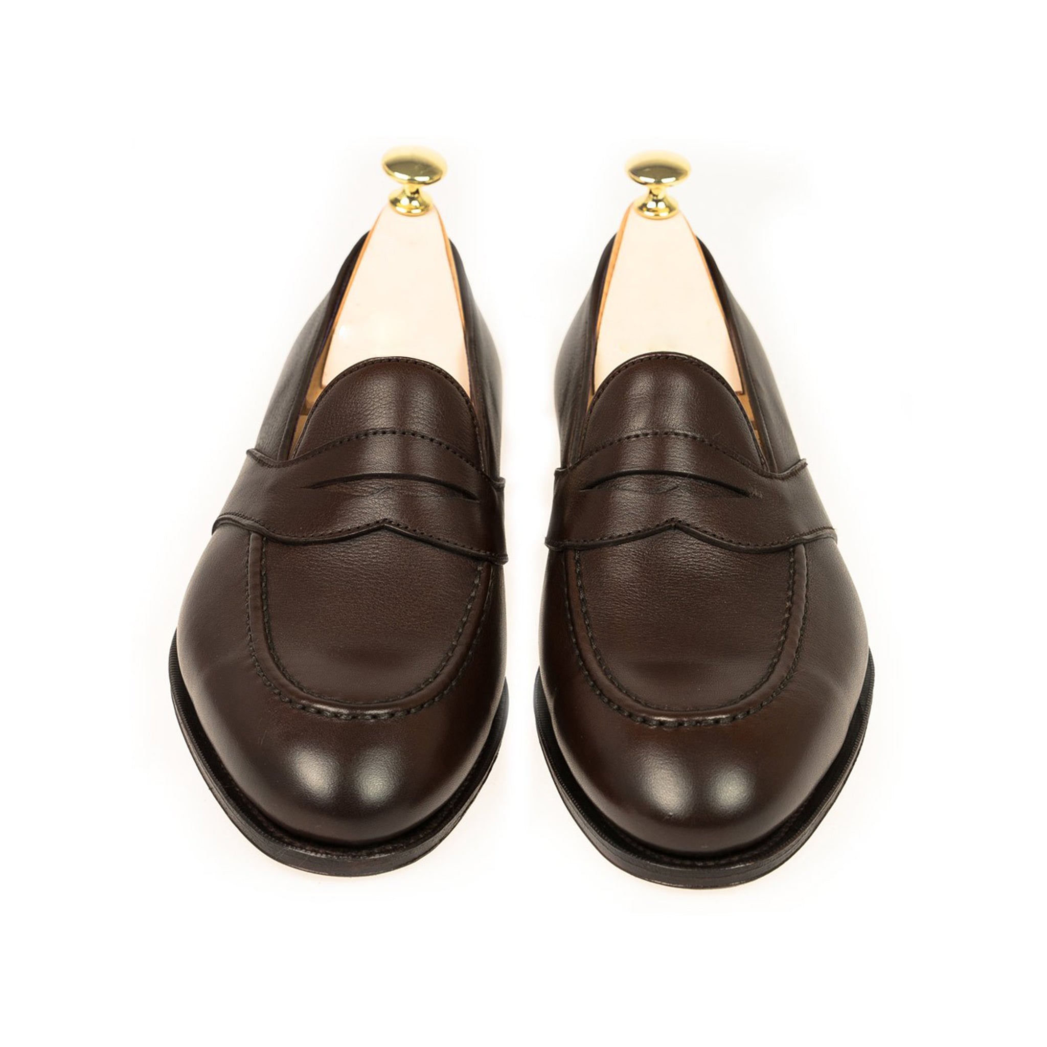 Cocoa Brown Leather Italian Loafers