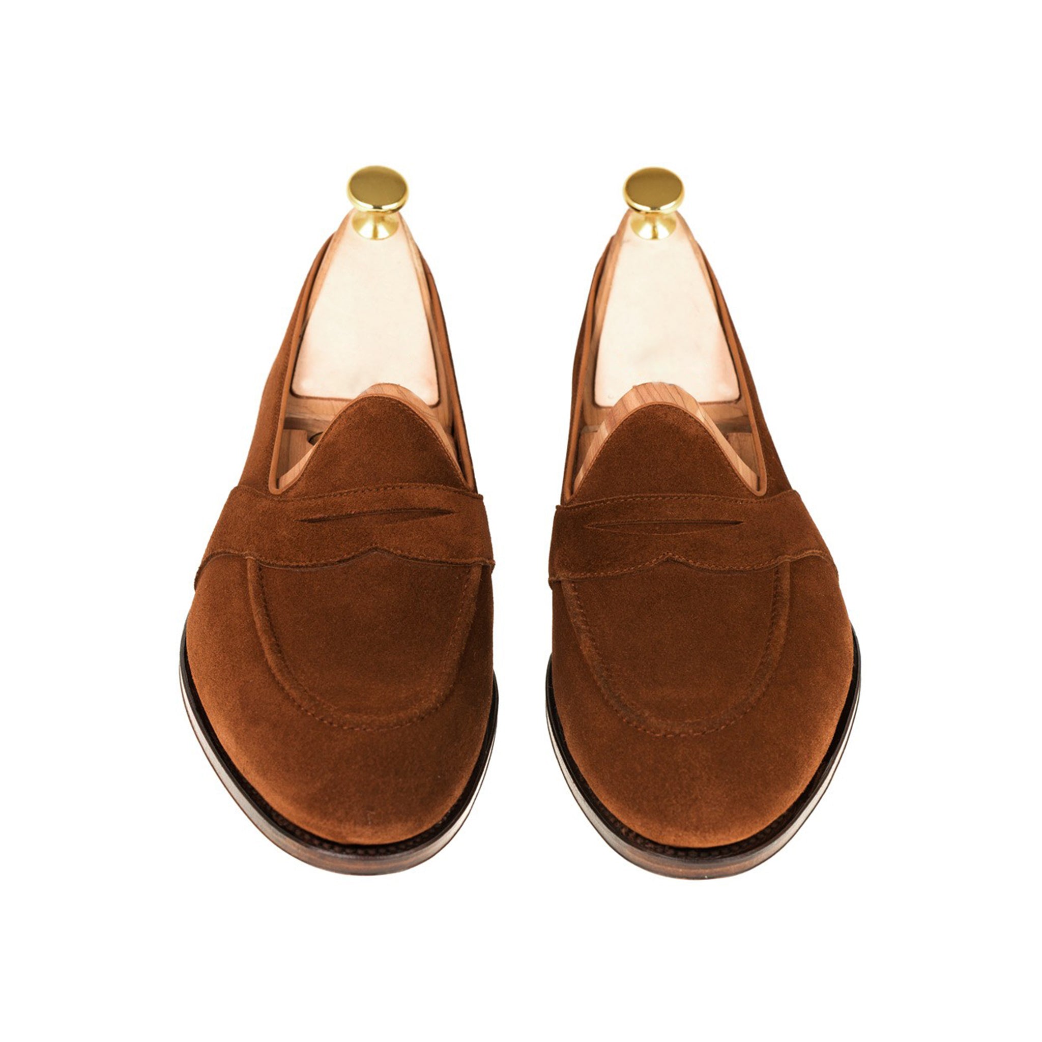 Full Strap Polo Suede Penny Loafers