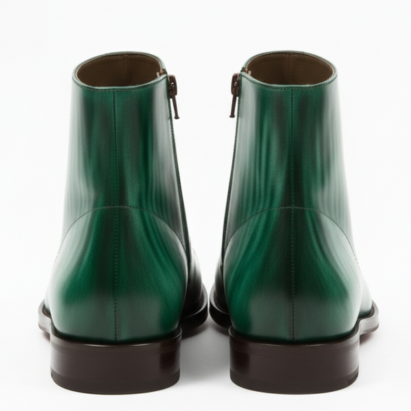 Italian Luxury Gradient Leather Chelsea Boots