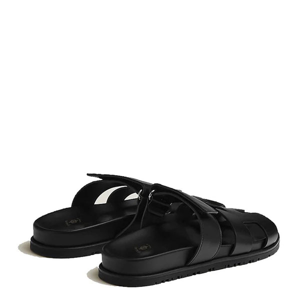 Men Solid Leather Comfort Sandals