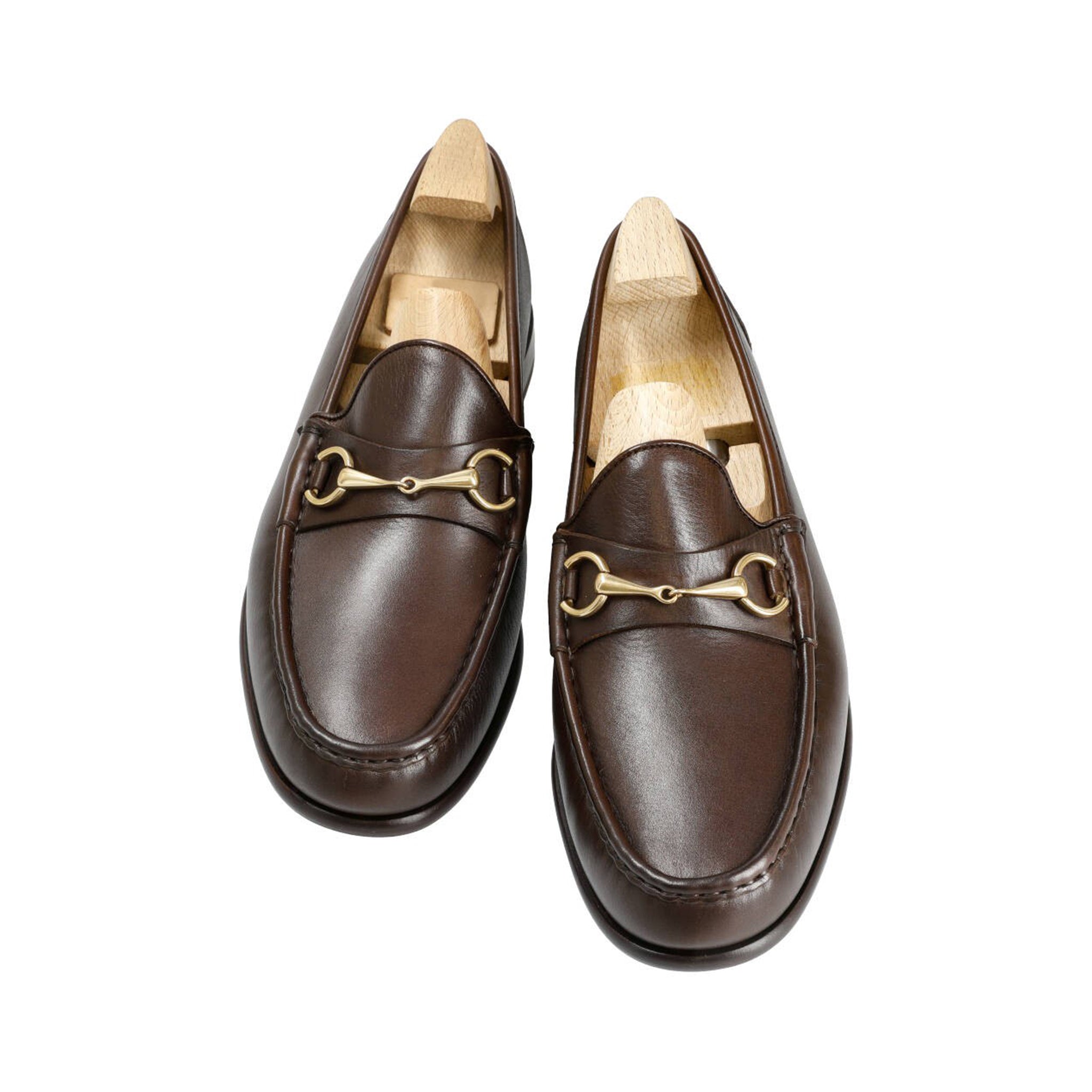 Rusty Brown Horsebit Loafers