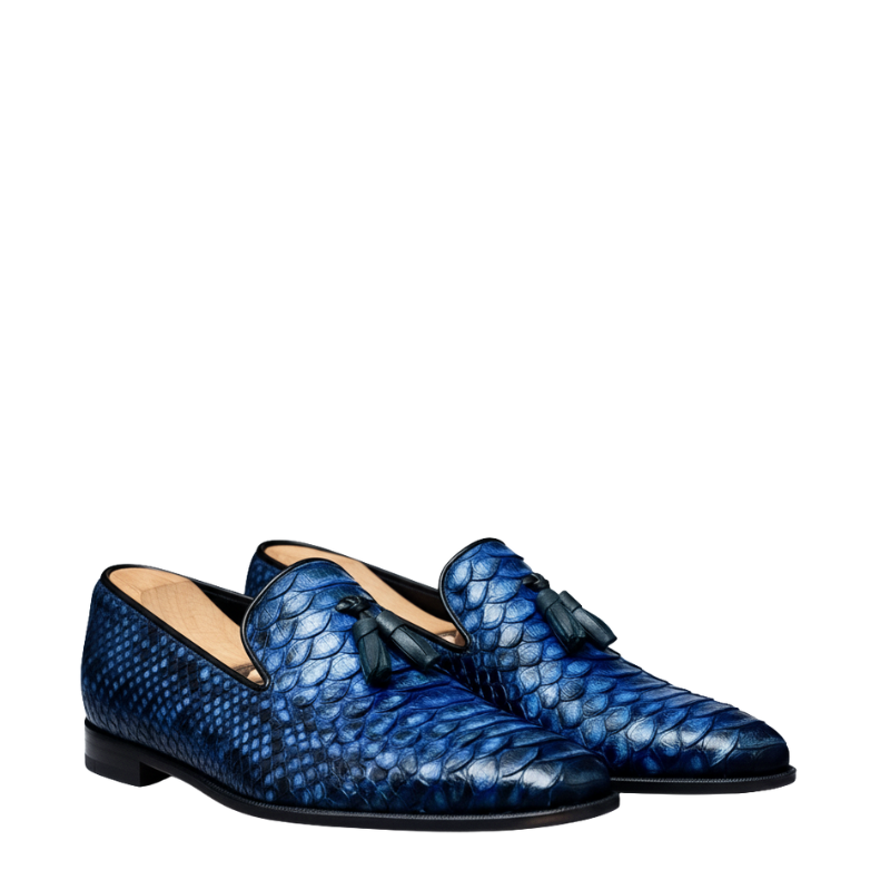 Midnight Quill Tassel Loafers