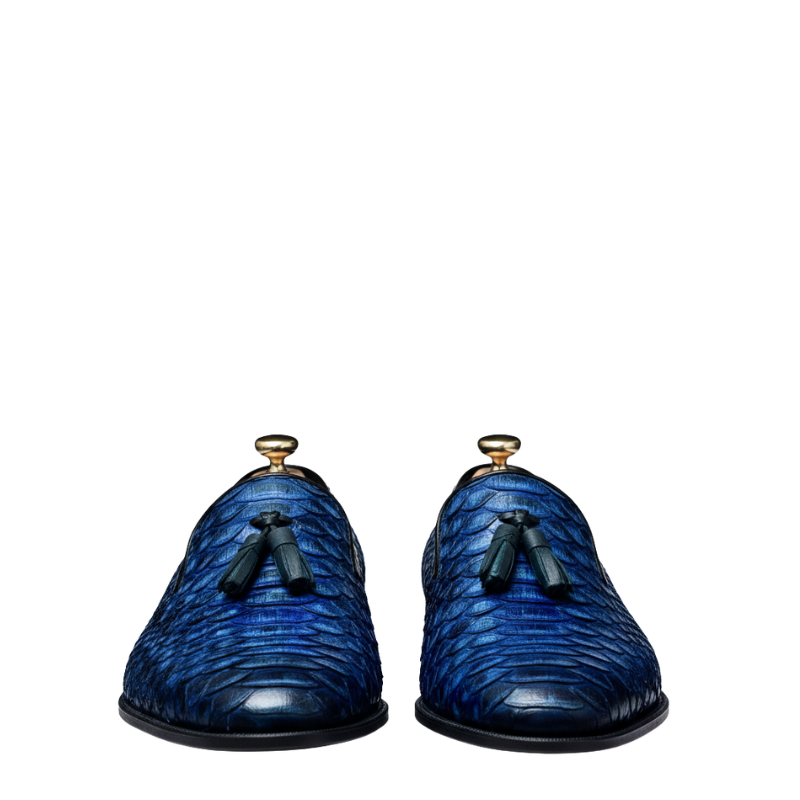 Midnight Quill Tassel Loafers