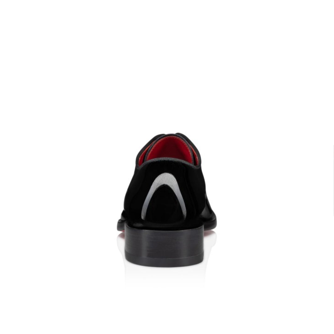 Men's Patent Leather Lace-up Shoes