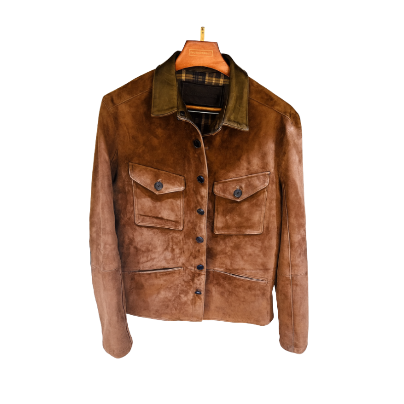 Italian Handcrafted Suede Leather Jacket