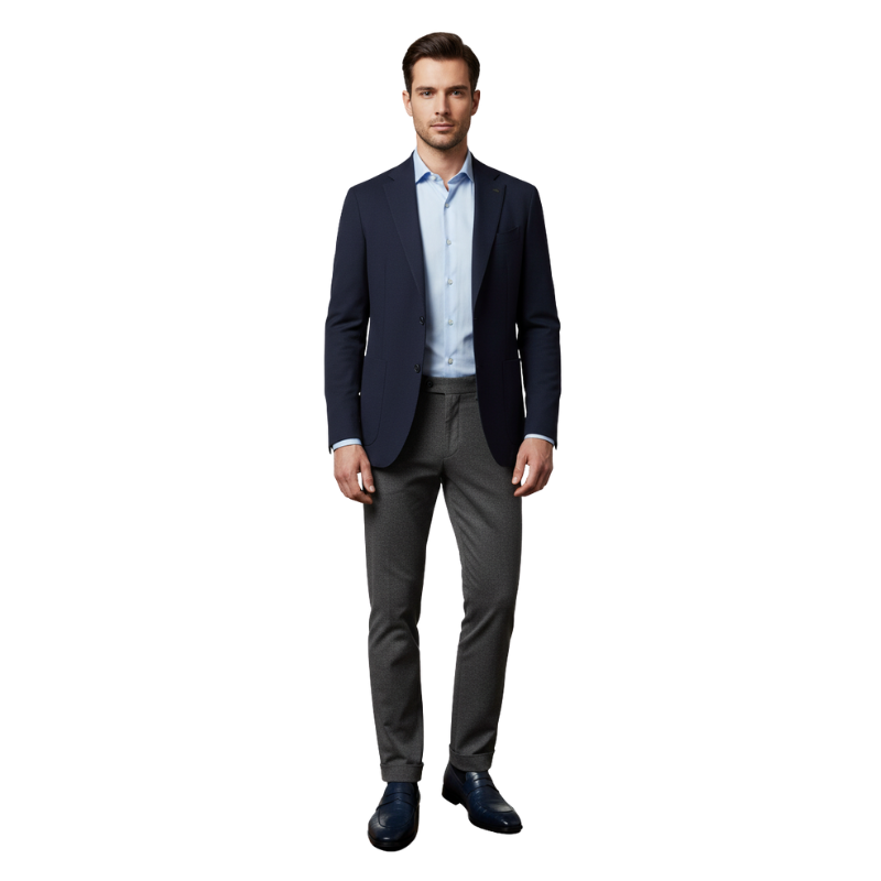 Midnight Croco Textured Luxe Loafers