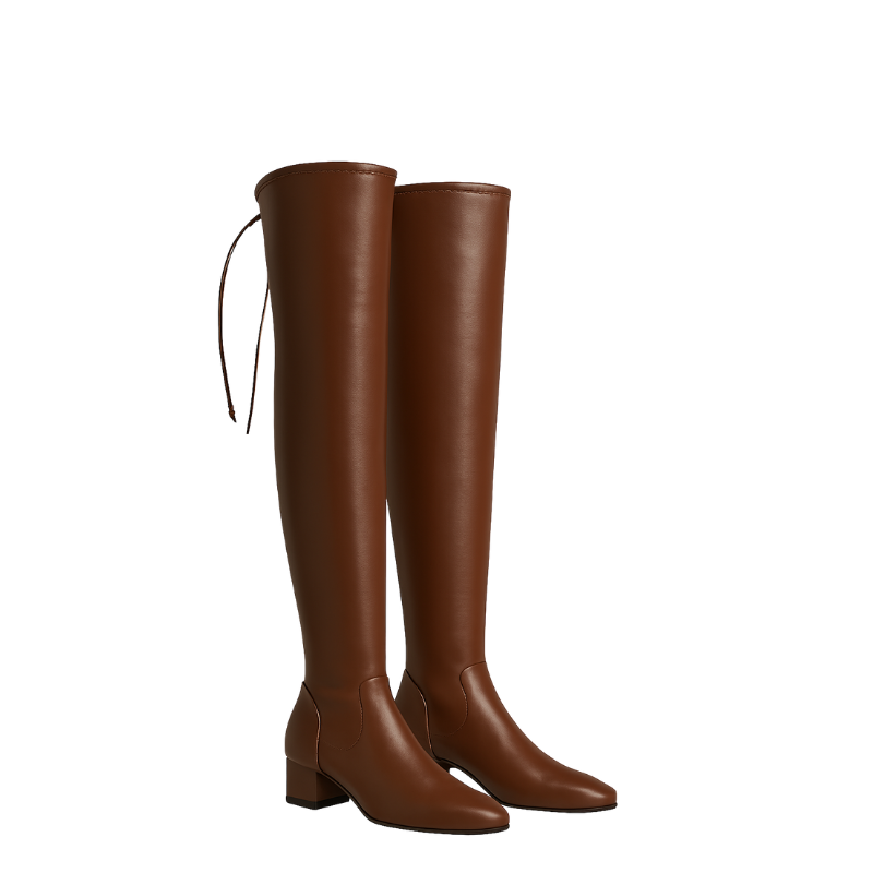 Women's Leather Over The Knee High Boots