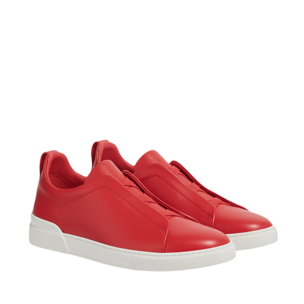 Luxury Edition Triple Stitch Leather Sneaker for Mens