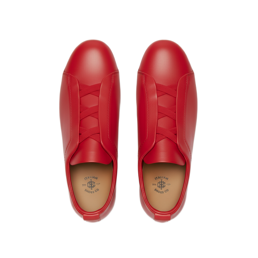 Luxury Edition Triple Stitch Leather Sneaker for Mens