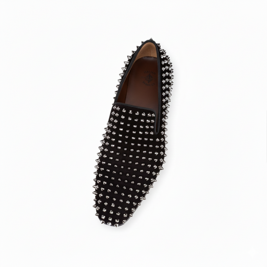 Italain Edition Spiked Slip on Shoes for Mens